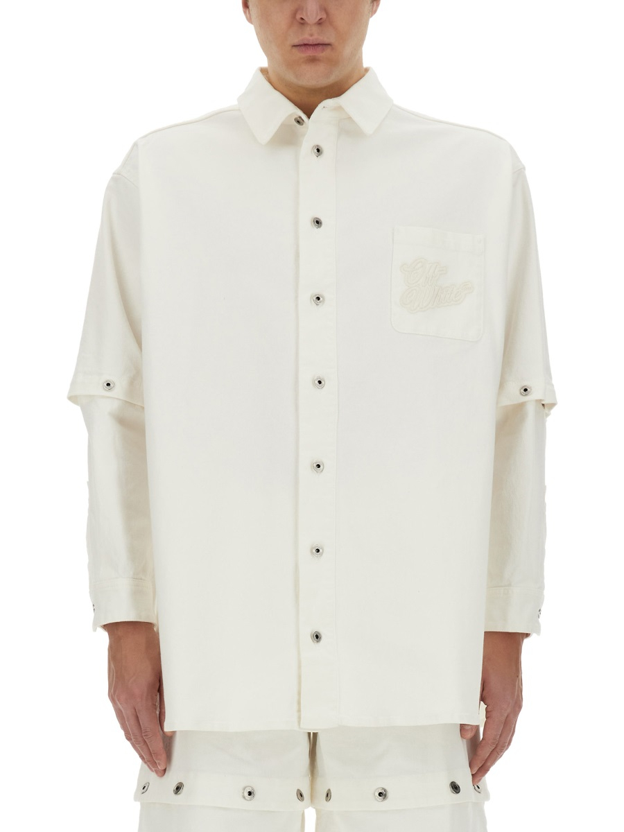 [Off White] Shirts Long Sleeve SS24 OMYD059S24_DEN0010202