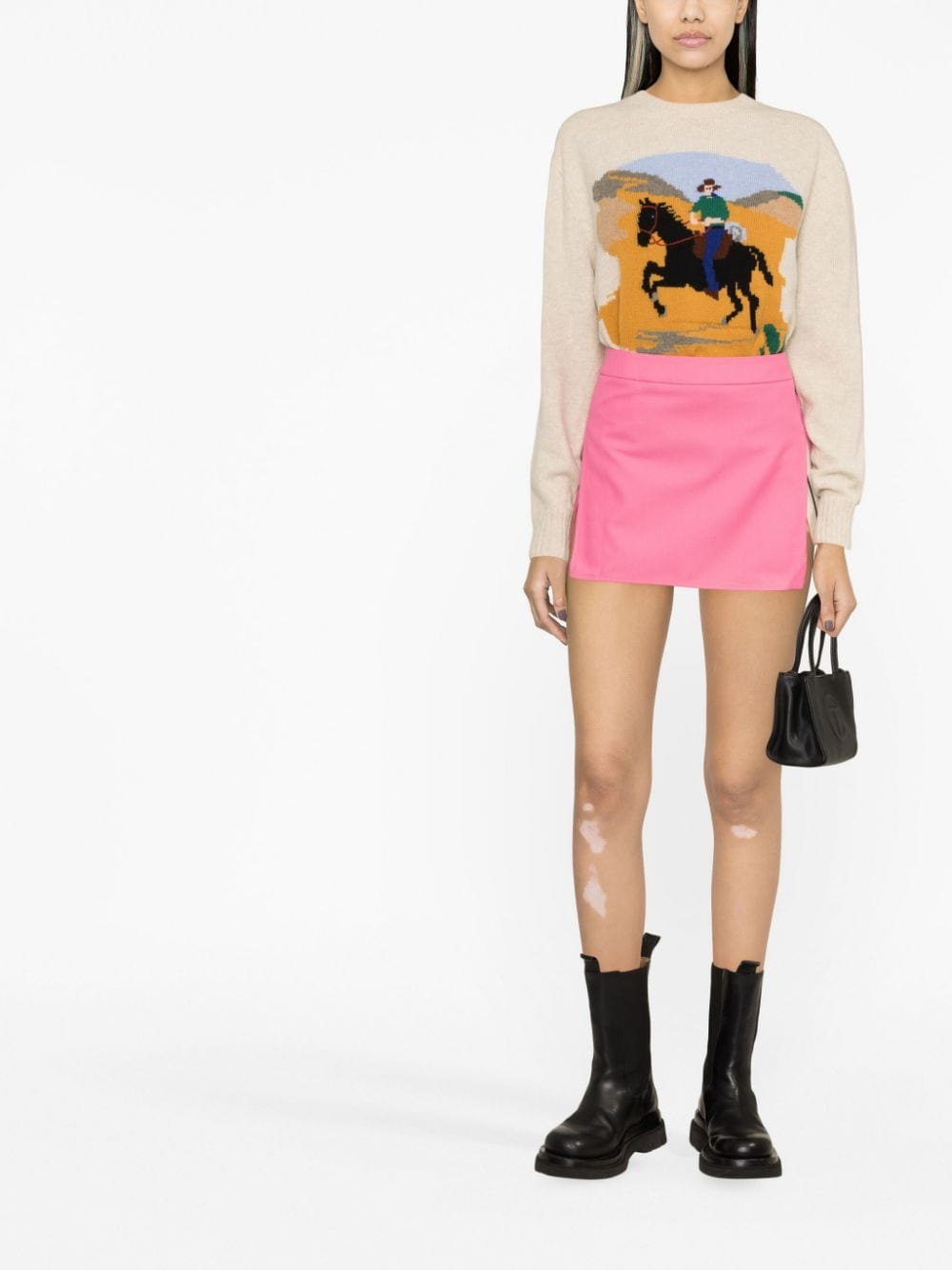 [Palm Angels] Midi skirt SS23 PWCU002S23FAB0013232
