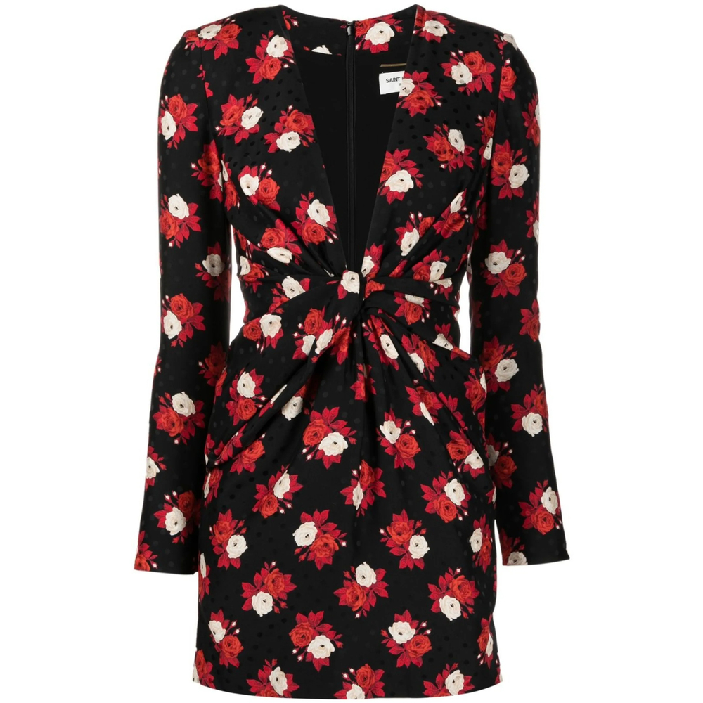 [Saint Laurent] Long sleeve dress SS22 701248 Y6E71 1376