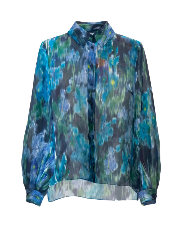 Printed silk shirt