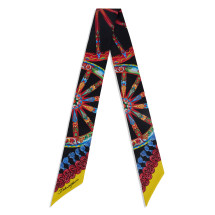 Scarf with colorful details