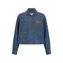 Denim jacket made of cotton