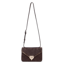 Rockstud small shoulder bag in suede