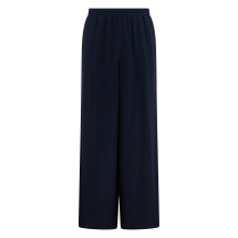 Loose silk pants with drawstring