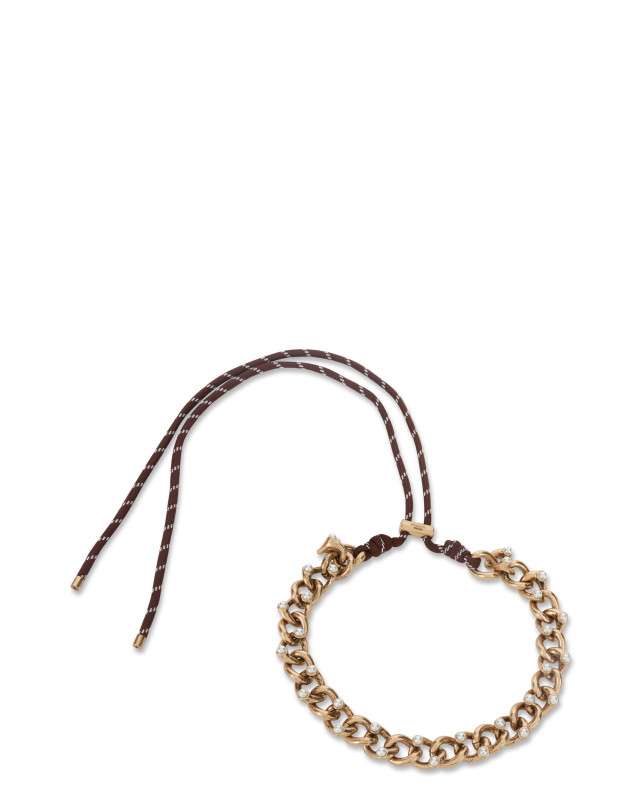 Chain and cord necklace