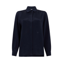 Silk shirt with long sleeves