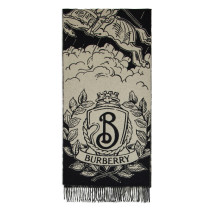 Reversible cashmere scarf