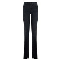 High-waisted skinny jeans