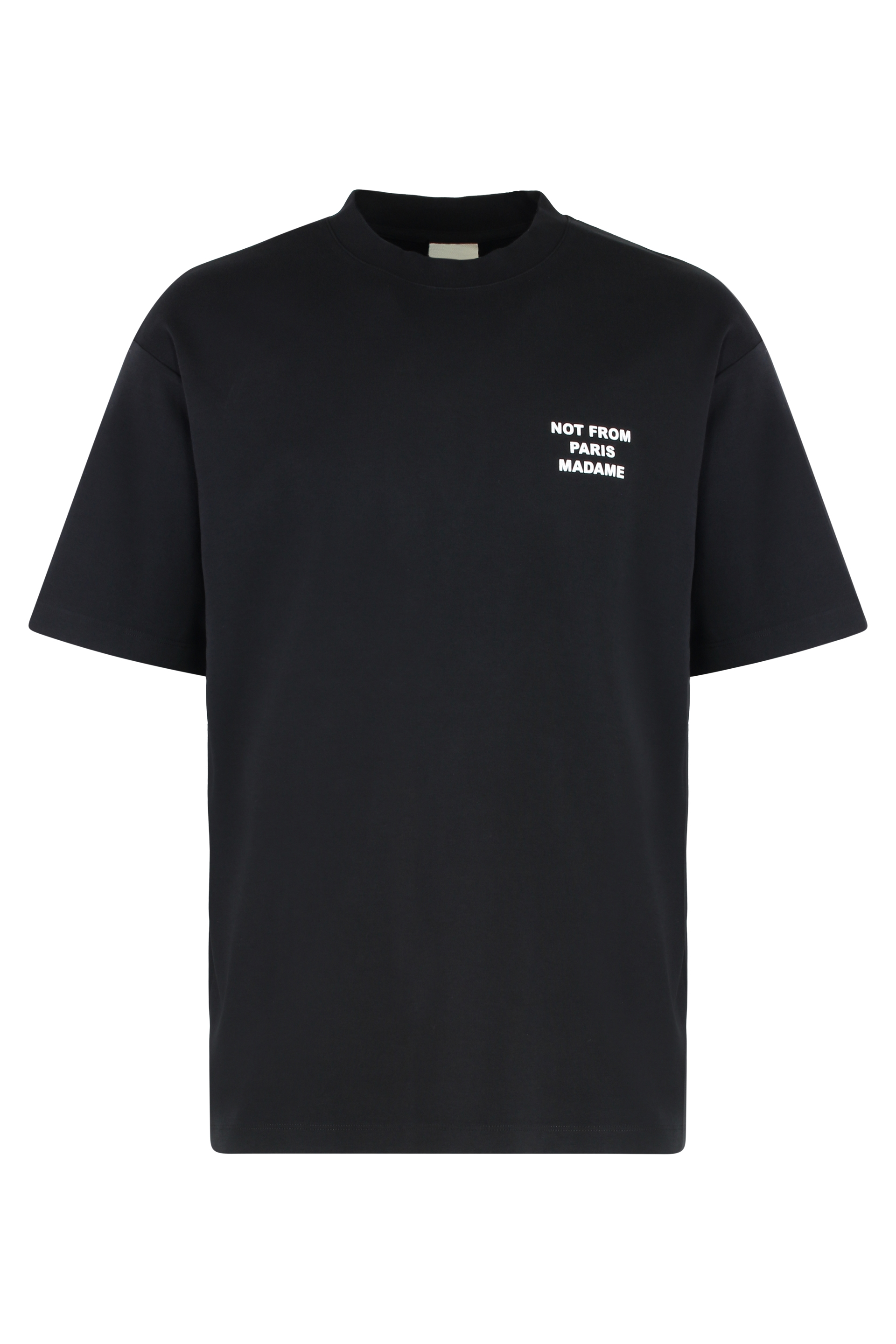 Slogan cotton crew-neck T-shirt