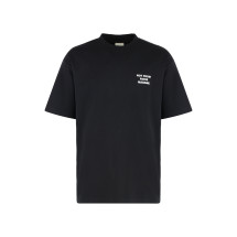 Slogan cotton crew-neck T-shirt