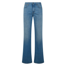Flared denim pants