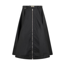 Wide skirt with zipper