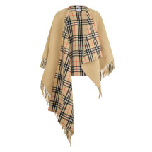 Reversible cloak in wool