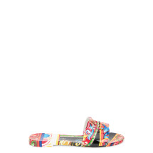 Slide beachwear in printed rubber