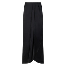 Long skirt with draping