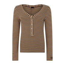 Long-sleeved striped shirt