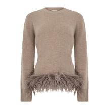 Sweater with frayed details