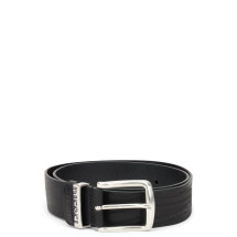 Belt with silver buckle