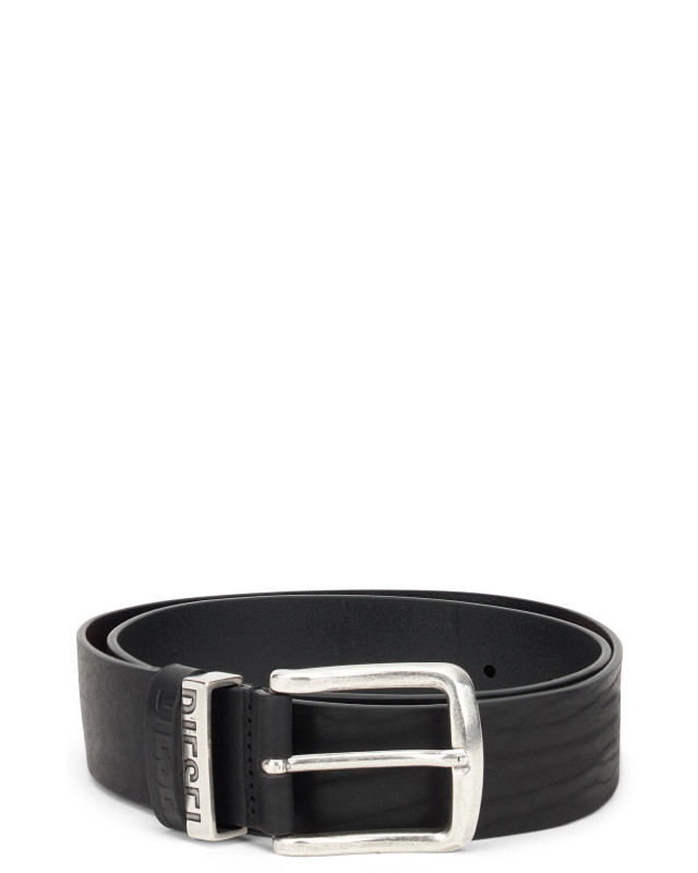 Belt with silver buckle