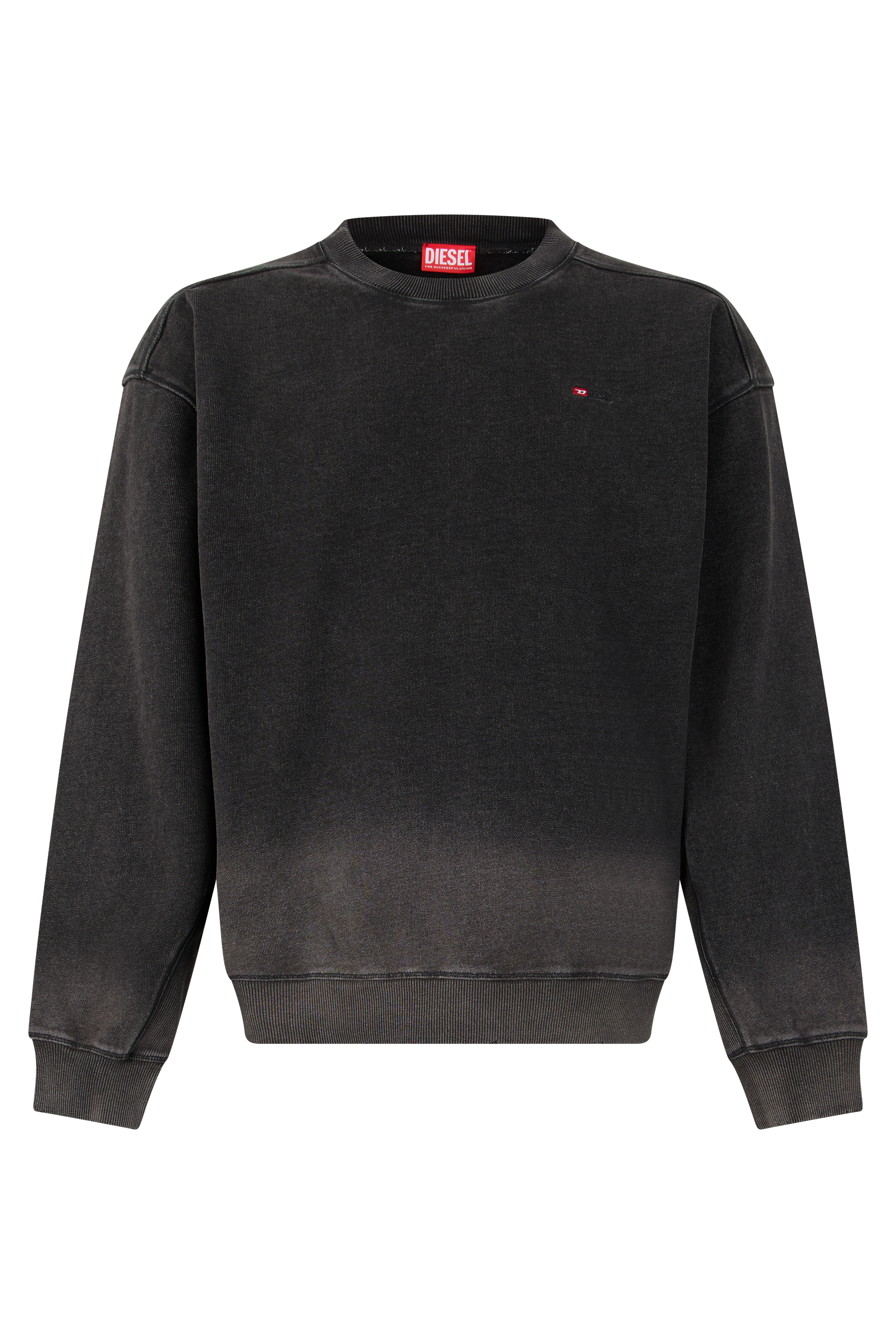 Crew neck sweater with shades