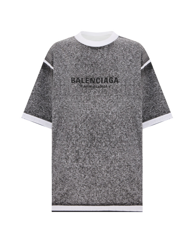 T-shirt with contrast collar