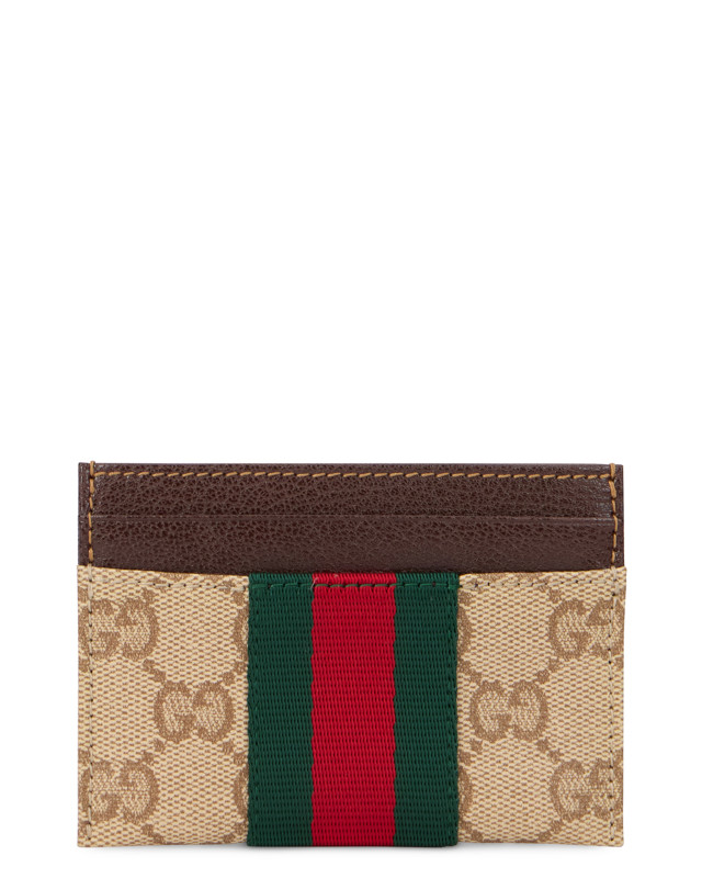 Monogram canvas card holder