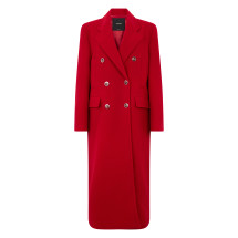 Long double-breasted coat
