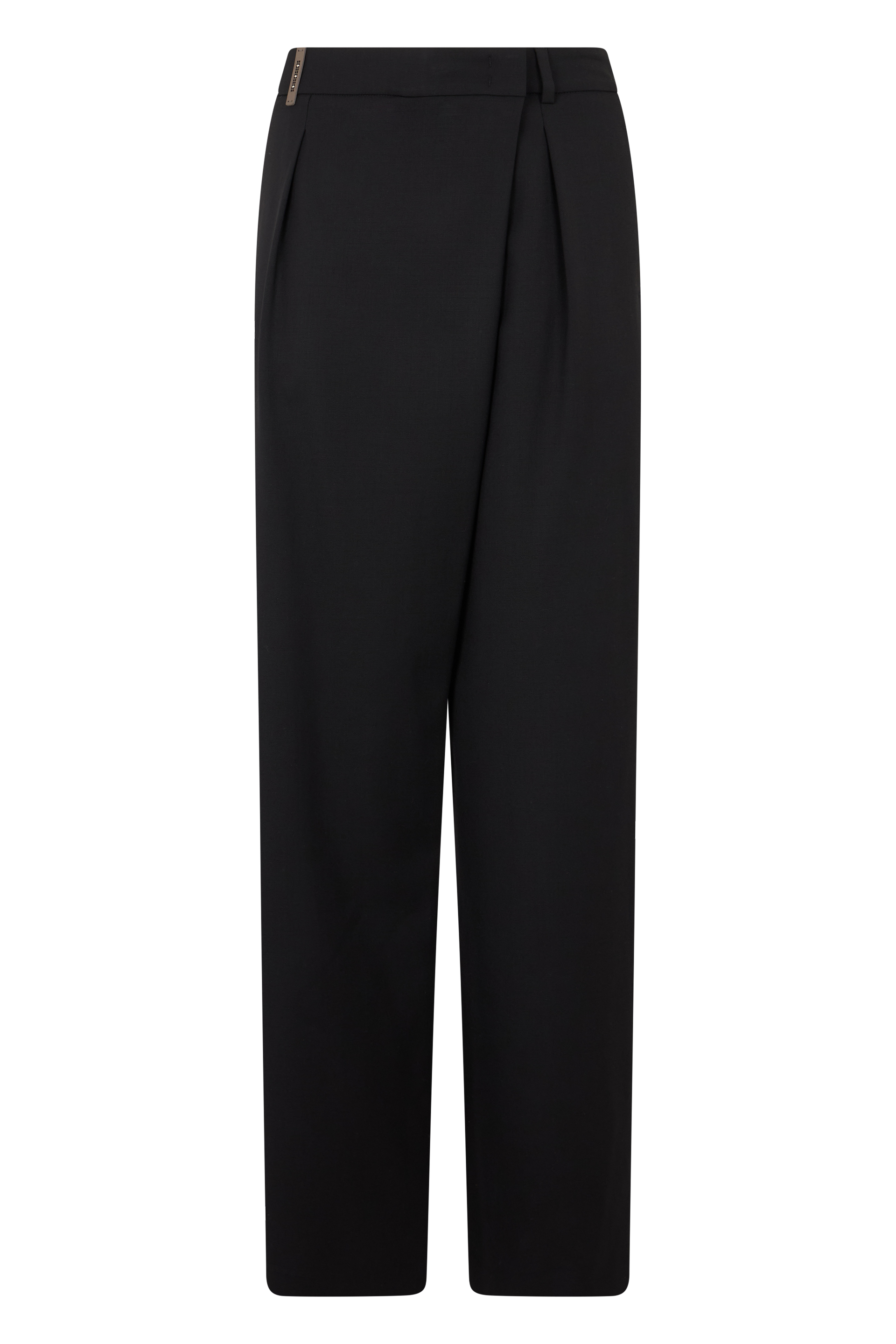 Pants with draping
