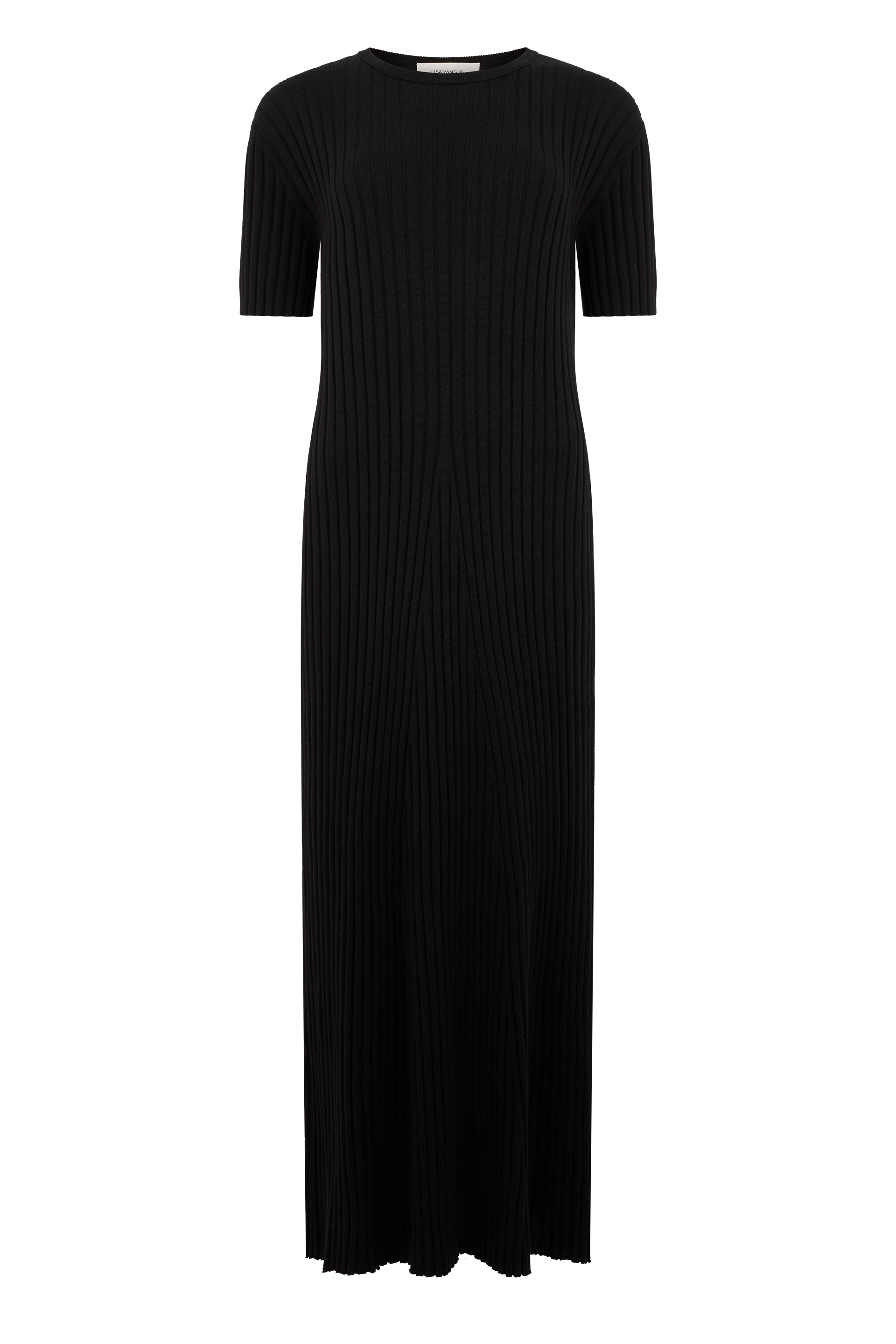Long dress with short sleeves