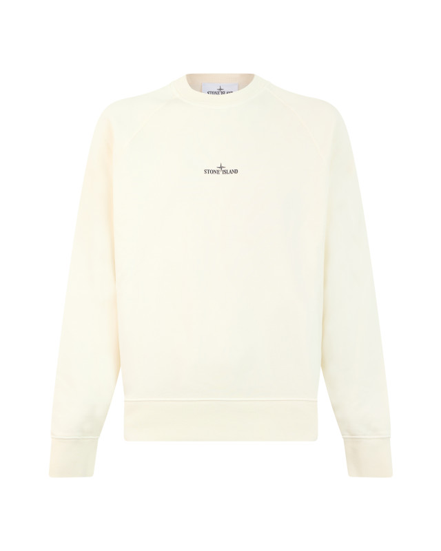 Crew neck sweatshirt with writing