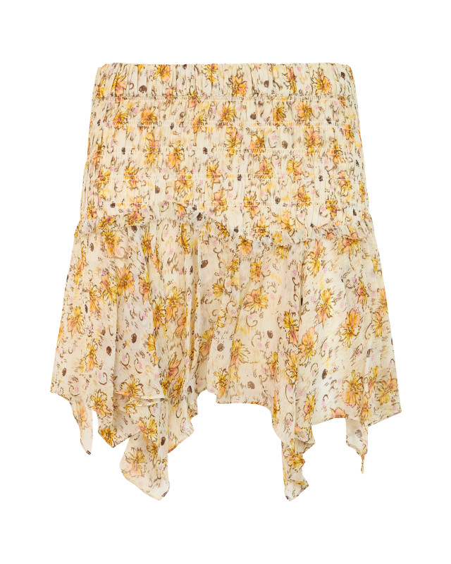 Skirt with floral pattern