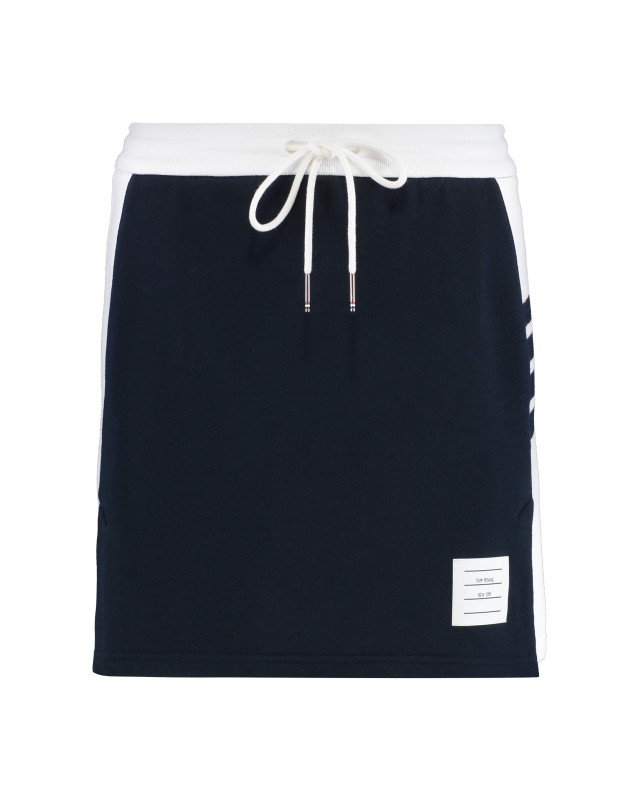 Jersey cotton miniskirt