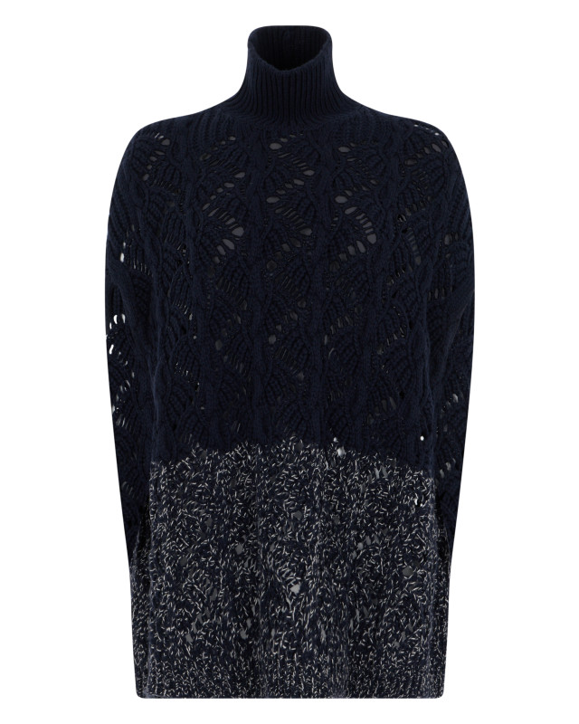 Sweater with high collar