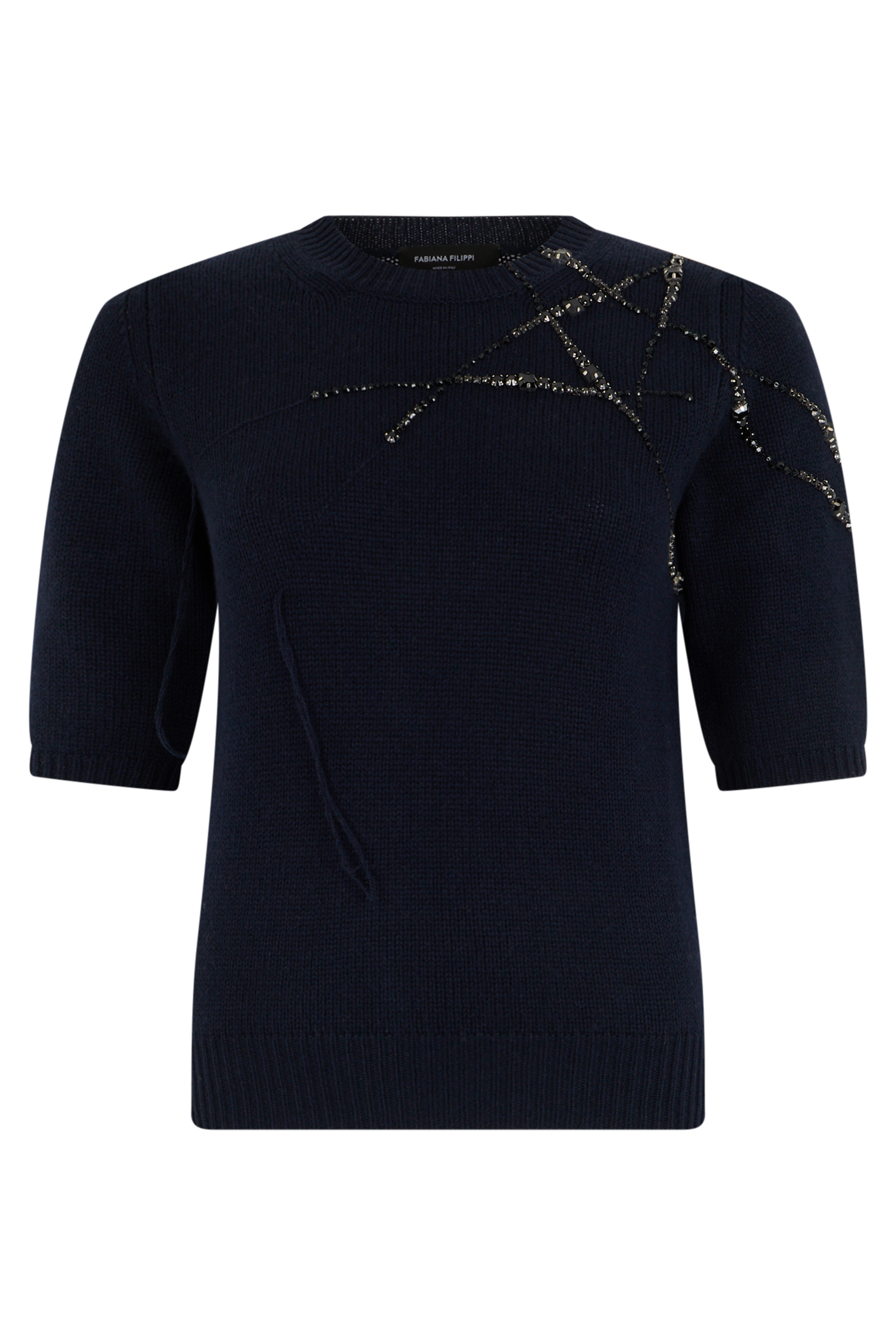 Sweater with three-quarter sleeves