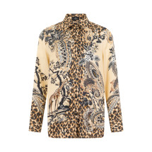Shirt with animal print