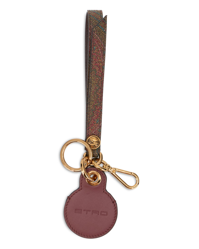 Keychain with paisley print