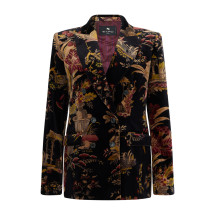 Floral double-breasted jacket