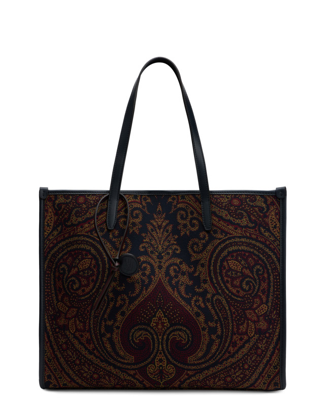 Tote bag with paisley pattern