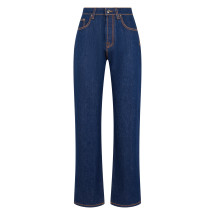 Jeans with contrasting stitches