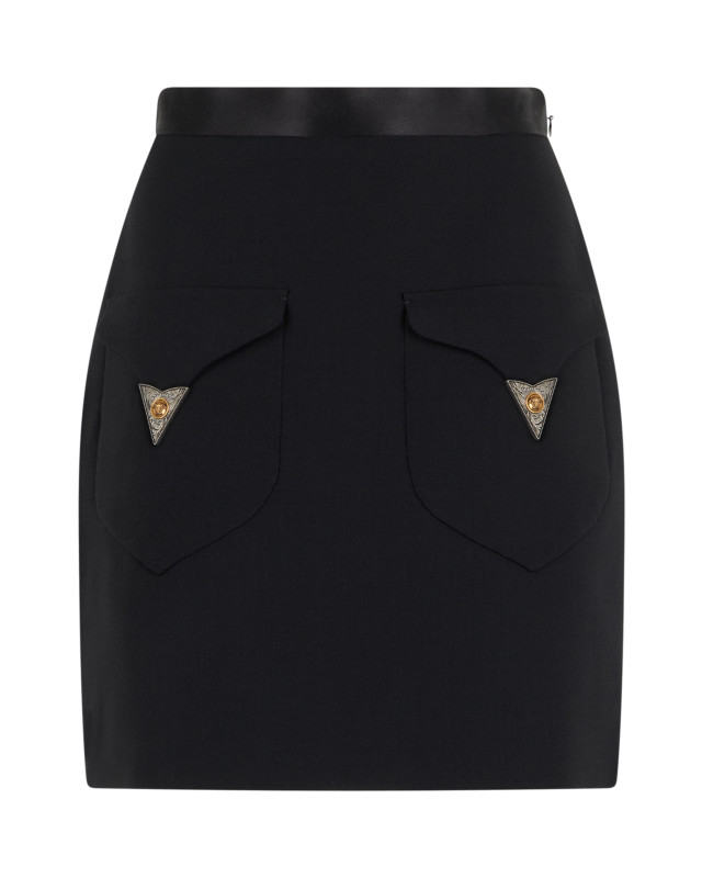 Skirt with buttons