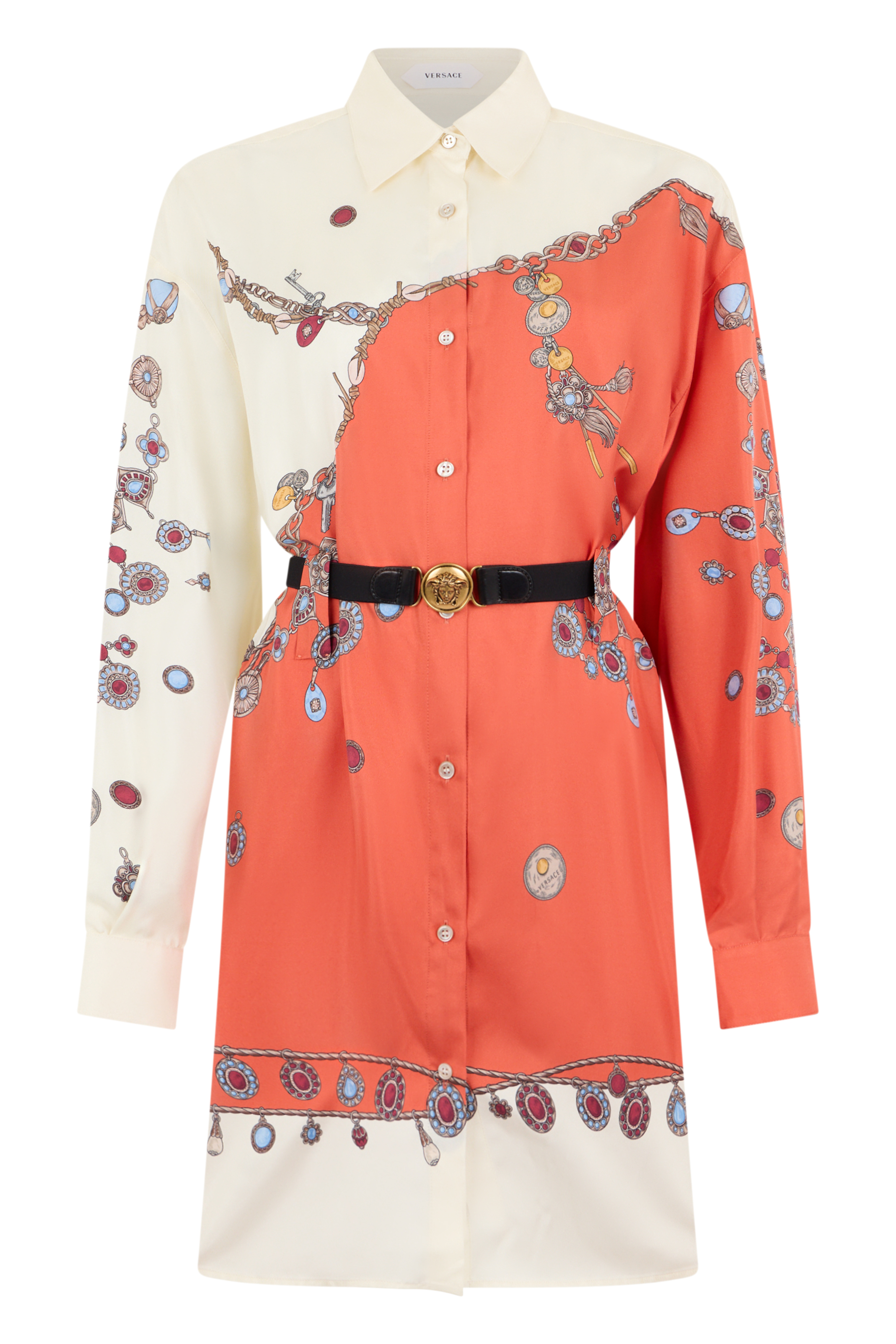 Dress with buttons