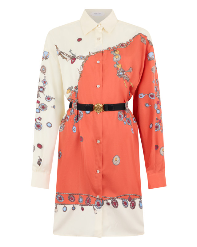 Dress with buttons