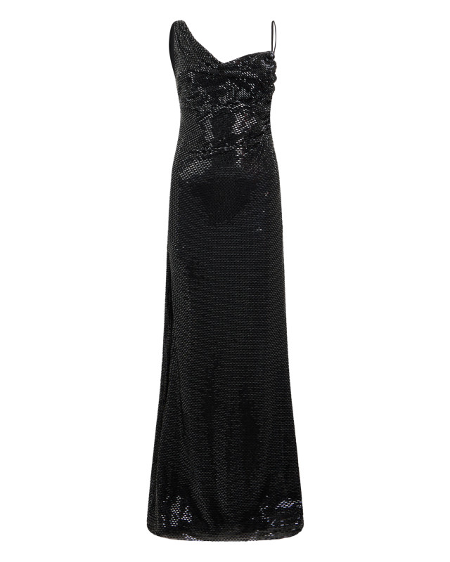 Long dress with rhinestones