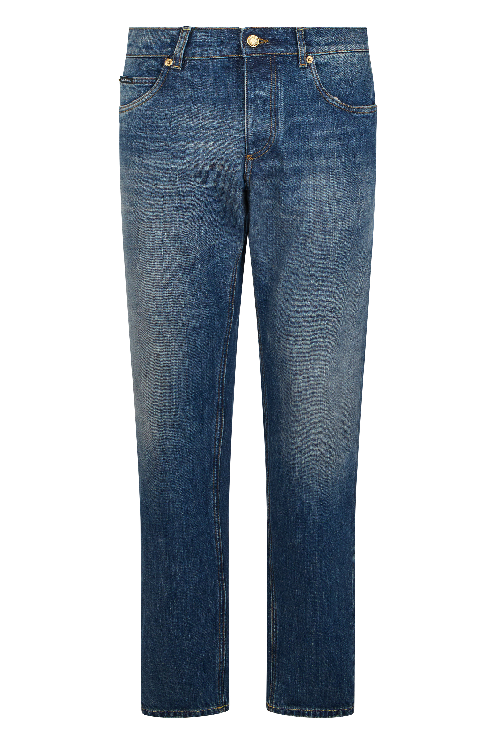 Straight Jeans with Multifunctional Pockets