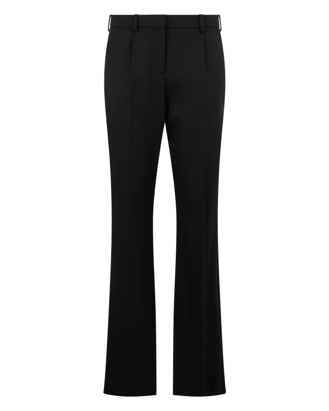 Bell-bottom wool pants