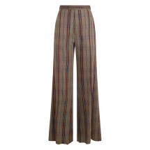 Palazzo pants in check