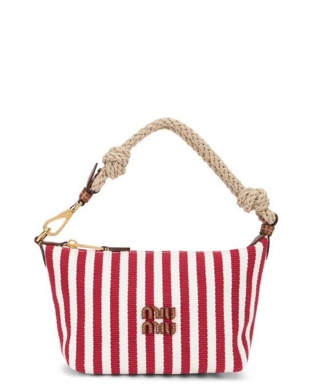 Striped shoulder bag