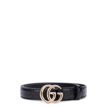 Thin leather belt
