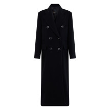 Long double-breasted coat
