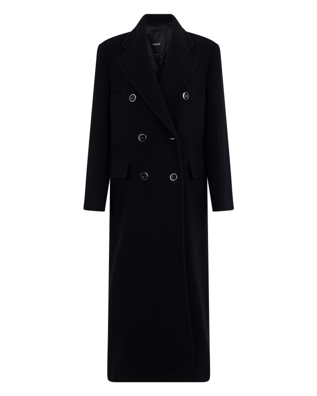 Long double-breasted coat